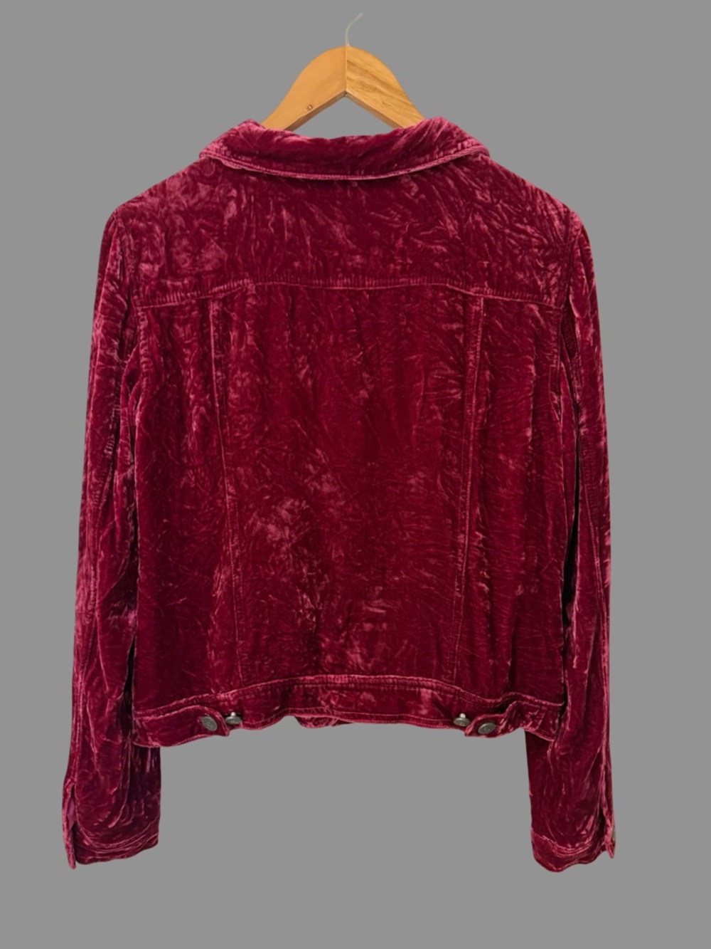 Sundance Purple Silk Blend Velvet Button Up Jacket Holliday Edition M - Picture 3 of 8